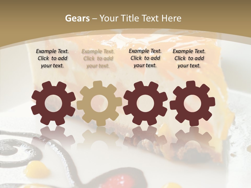 Mango Restaurant Cake PowerPoint Template