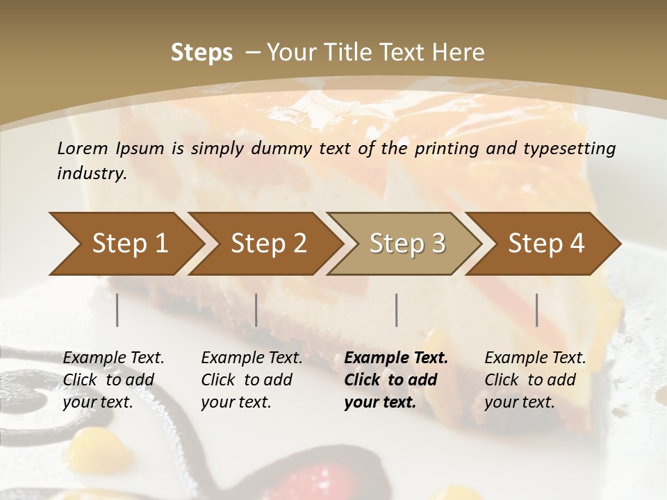 Mango Restaurant Cake PowerPoint Template