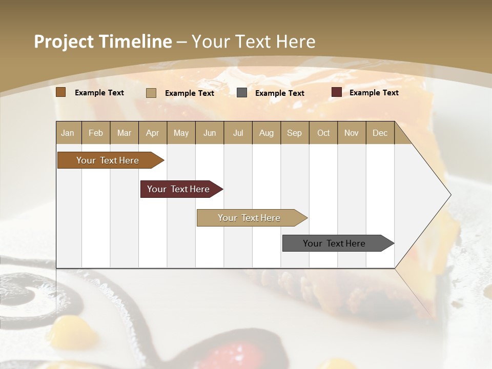 Mango Restaurant Cake PowerPoint Template