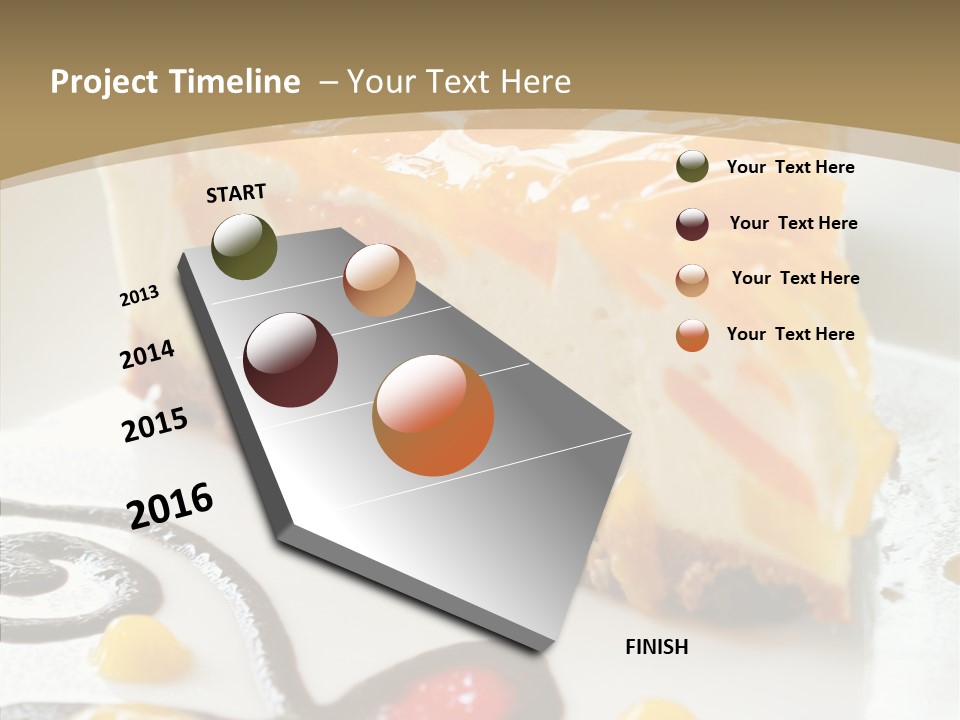 Mango Restaurant Cake PowerPoint Template