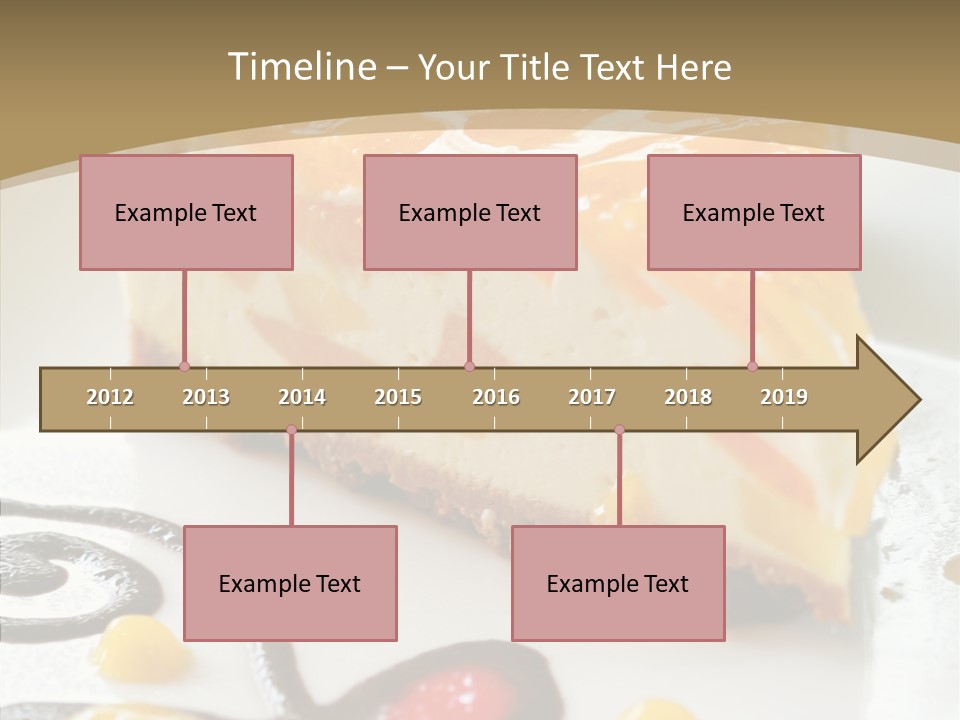 Mango Restaurant Cake PowerPoint Template