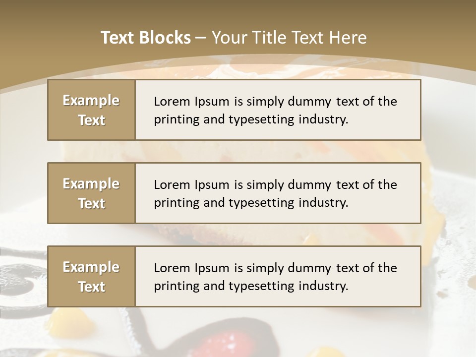 Mango Restaurant Cake PowerPoint Template