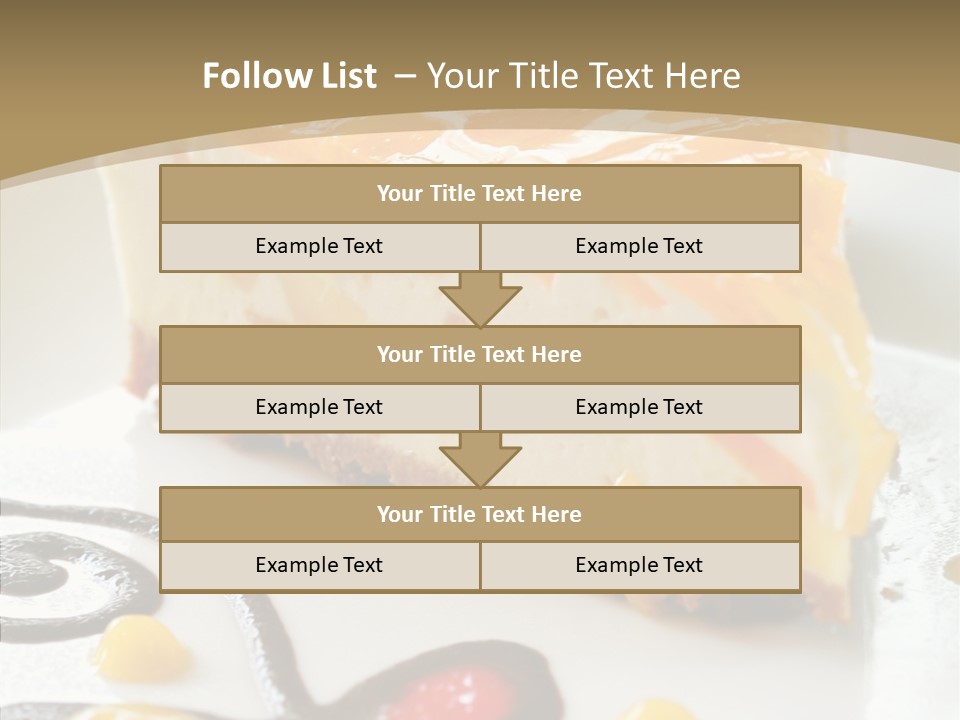 Mango Restaurant Cake PowerPoint Template