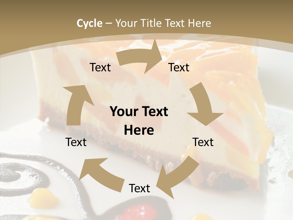 Mango Restaurant Cake PowerPoint Template