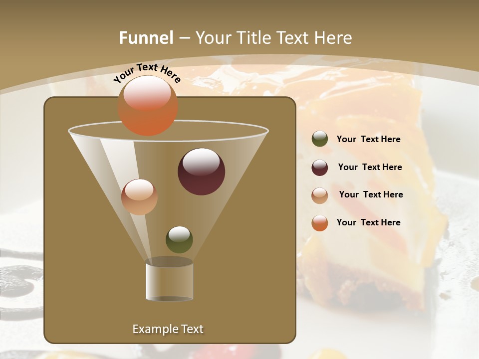 Mango Restaurant Cake PowerPoint Template