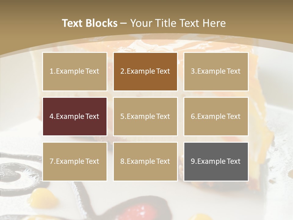 Mango Restaurant Cake PowerPoint Template