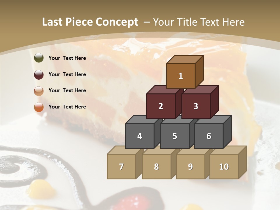Mango Restaurant Cake PowerPoint Template