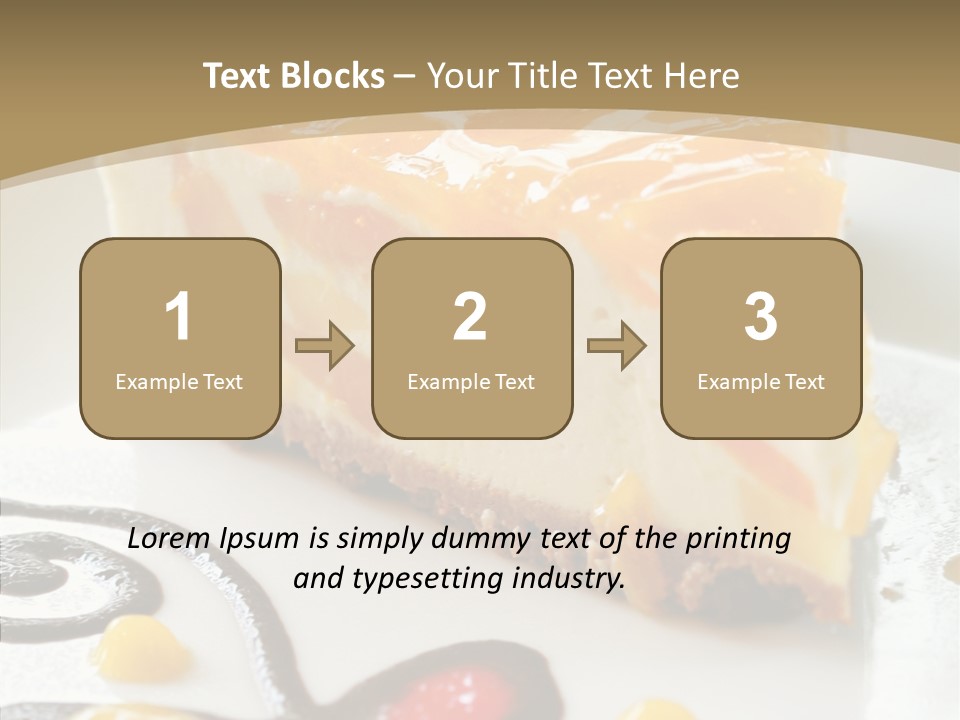 Mango Restaurant Cake PowerPoint Template