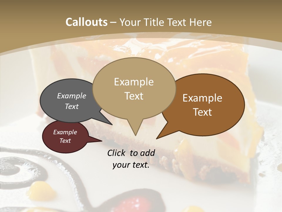 Mango Restaurant Cake PowerPoint Template