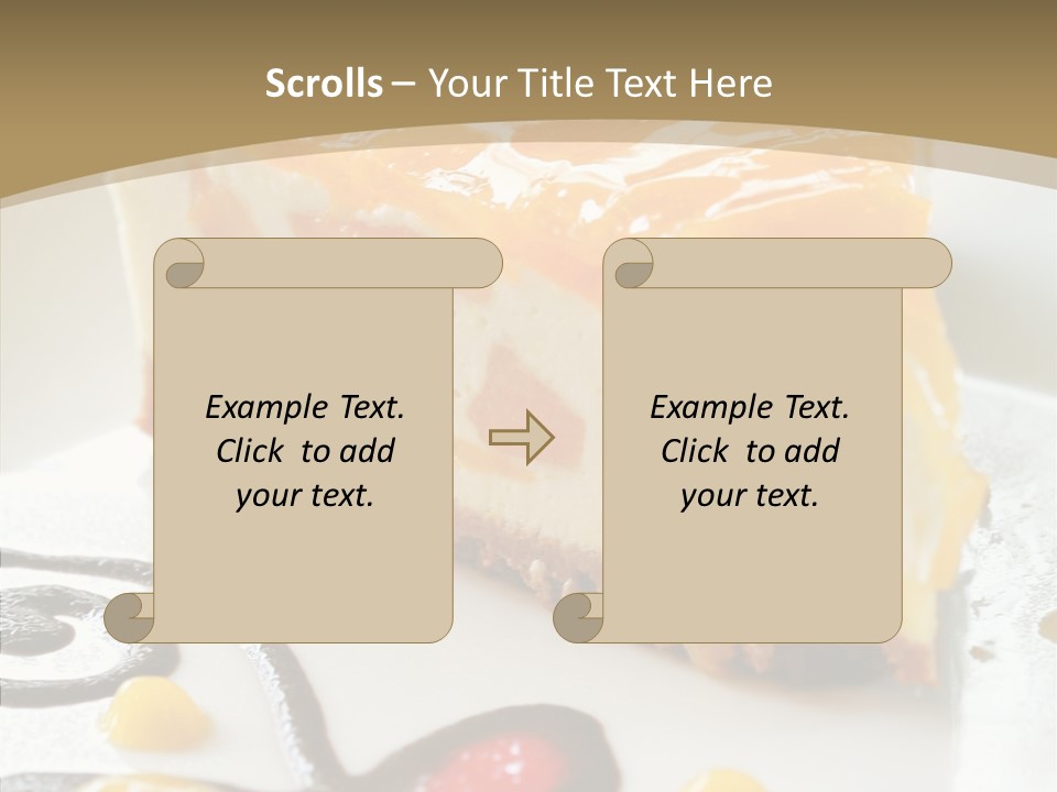 Mango Restaurant Cake PowerPoint Template