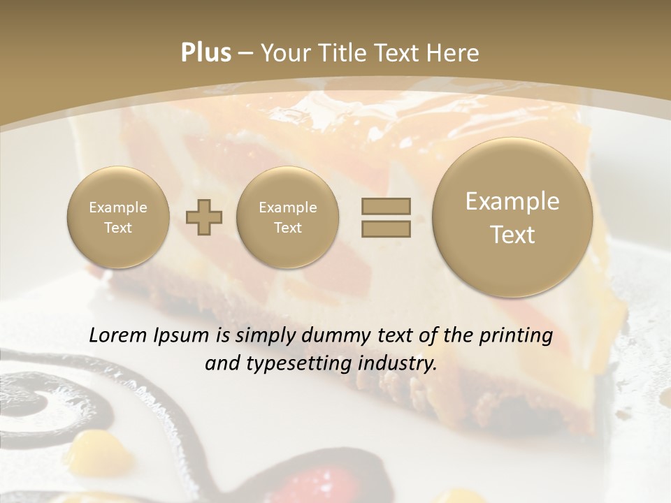 Mango Restaurant Cake PowerPoint Template