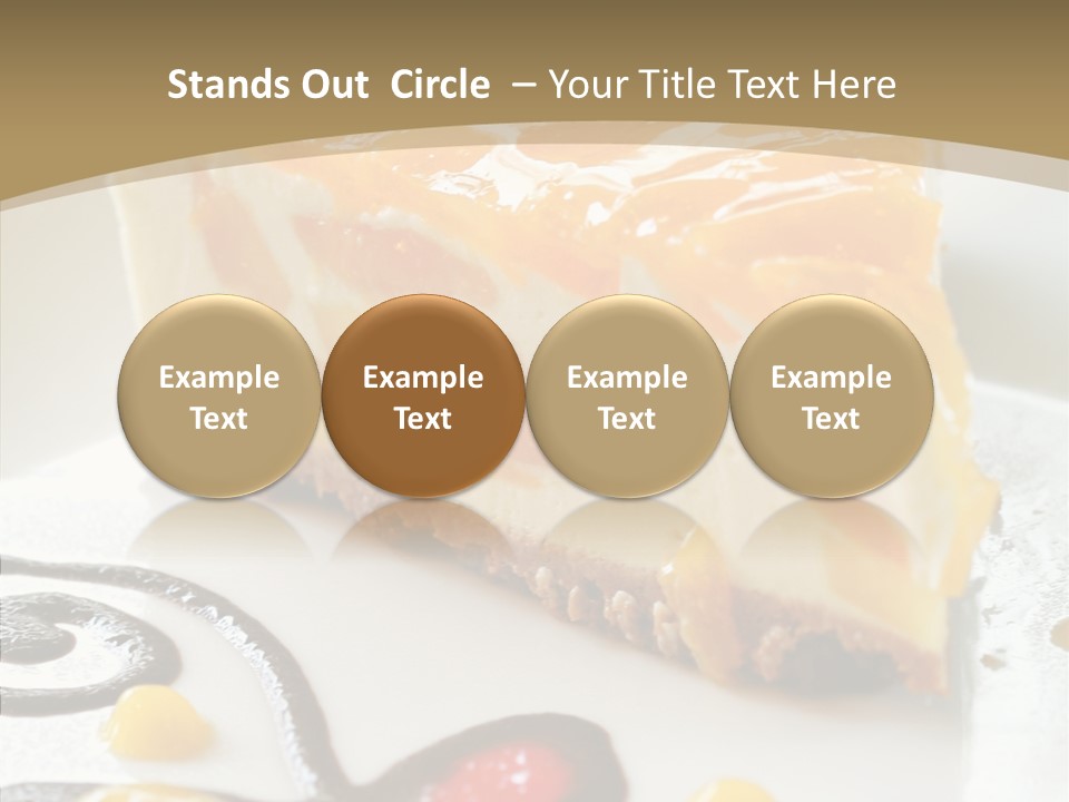 Mango Restaurant Cake PowerPoint Template