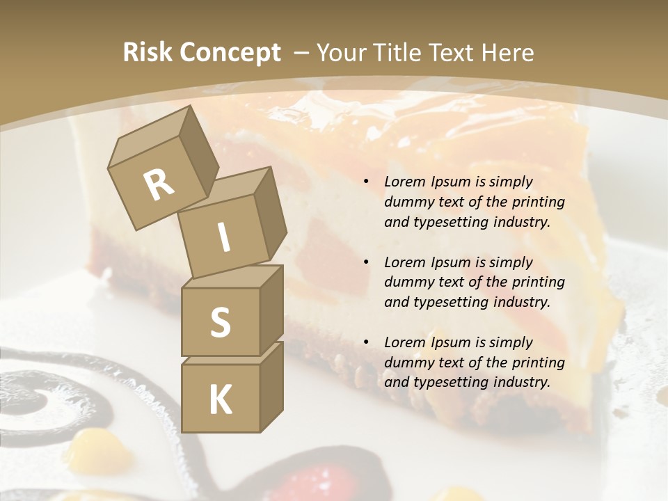 Mango Restaurant Cake PowerPoint Template