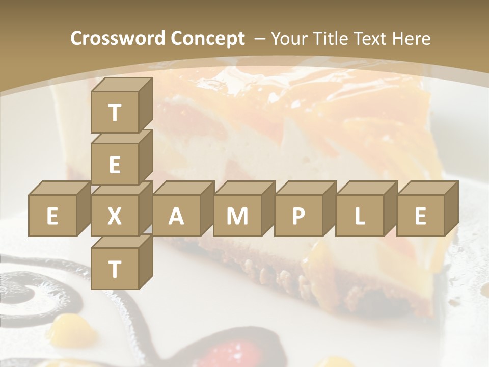 Mango Restaurant Cake PowerPoint Template