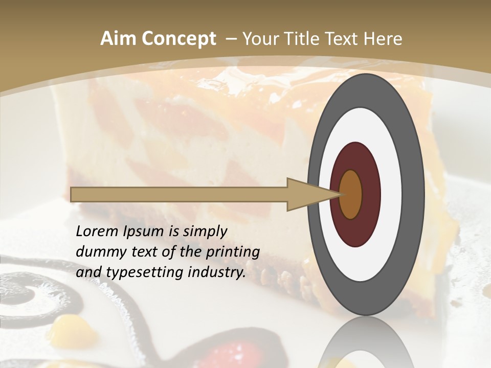 Mango Restaurant Cake PowerPoint Template