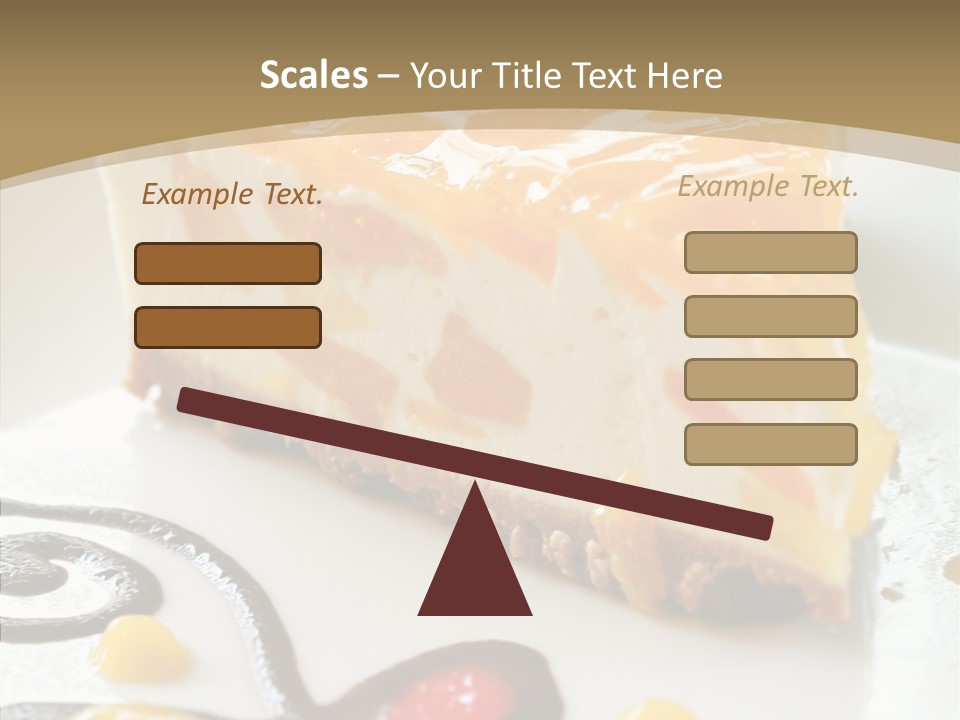 Mango Restaurant Cake PowerPoint Template