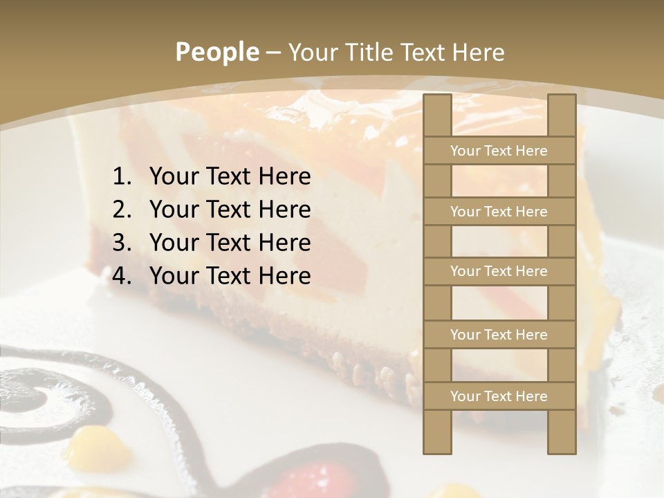 Mango Restaurant Cake PowerPoint Template