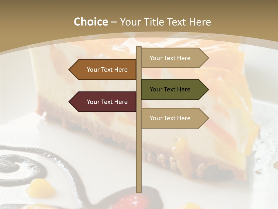 Mango Restaurant Cake PowerPoint Template