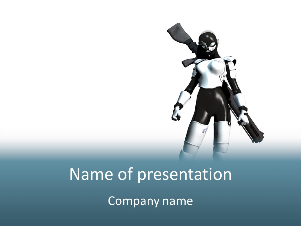 Female Attractive Beautiful PowerPoint Template