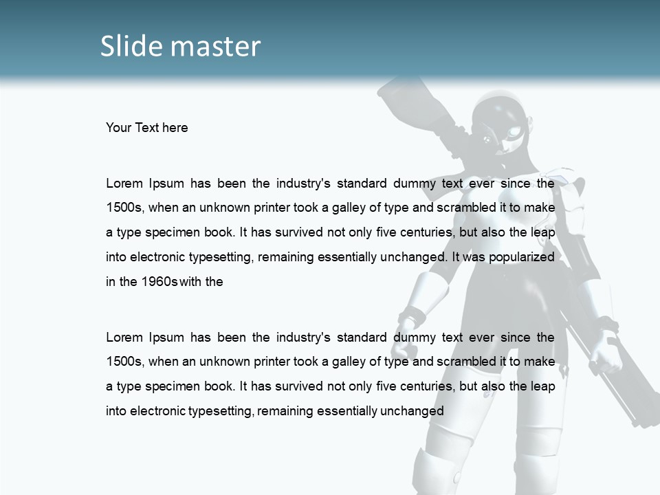 Female Attractive Beautiful PowerPoint Template