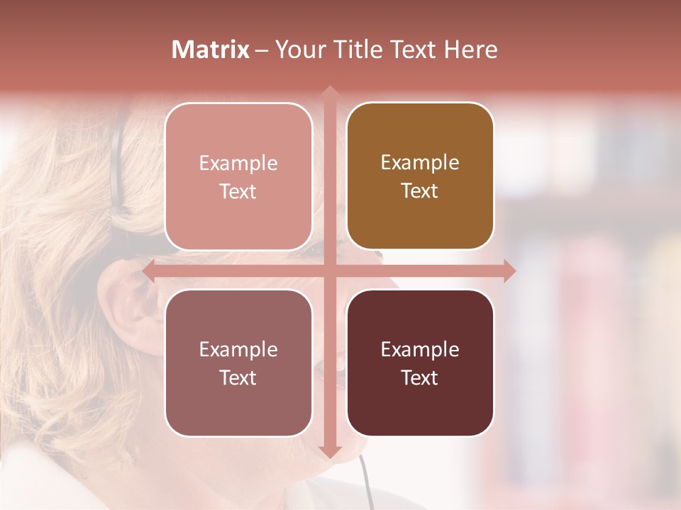 Female Microphone  PowerPoint Template