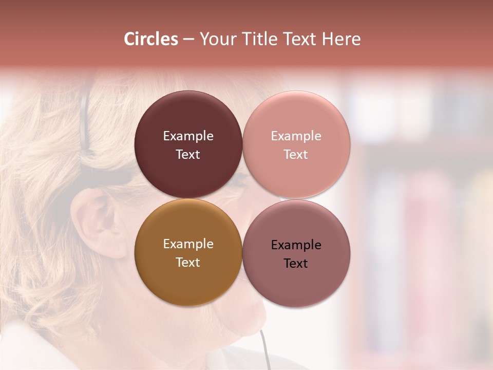 Female Microphone  PowerPoint Template