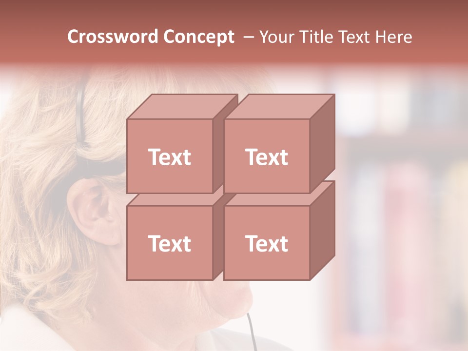Female Microphone  PowerPoint Template