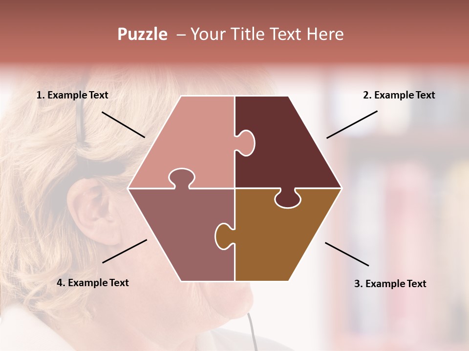 Female Microphone  PowerPoint Template