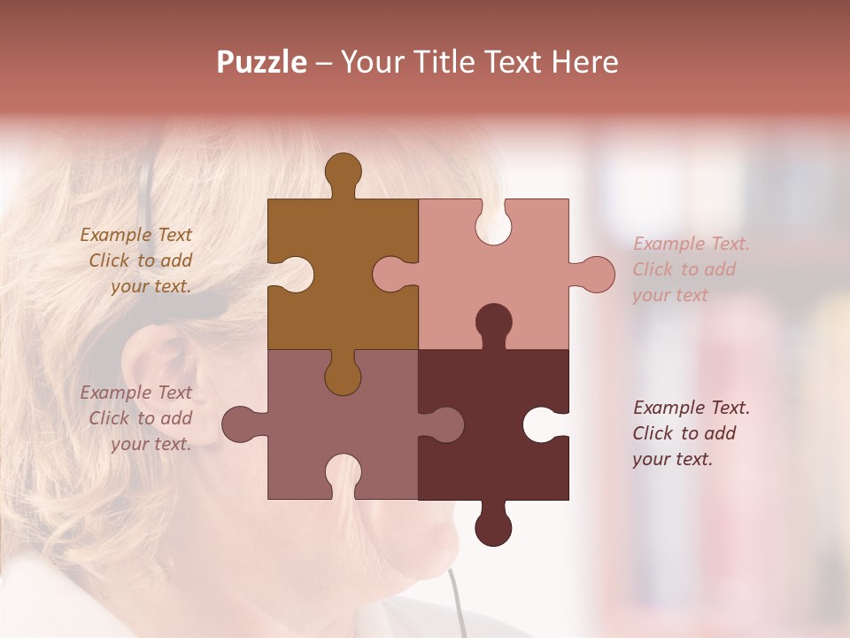 Female Microphone  PowerPoint Template