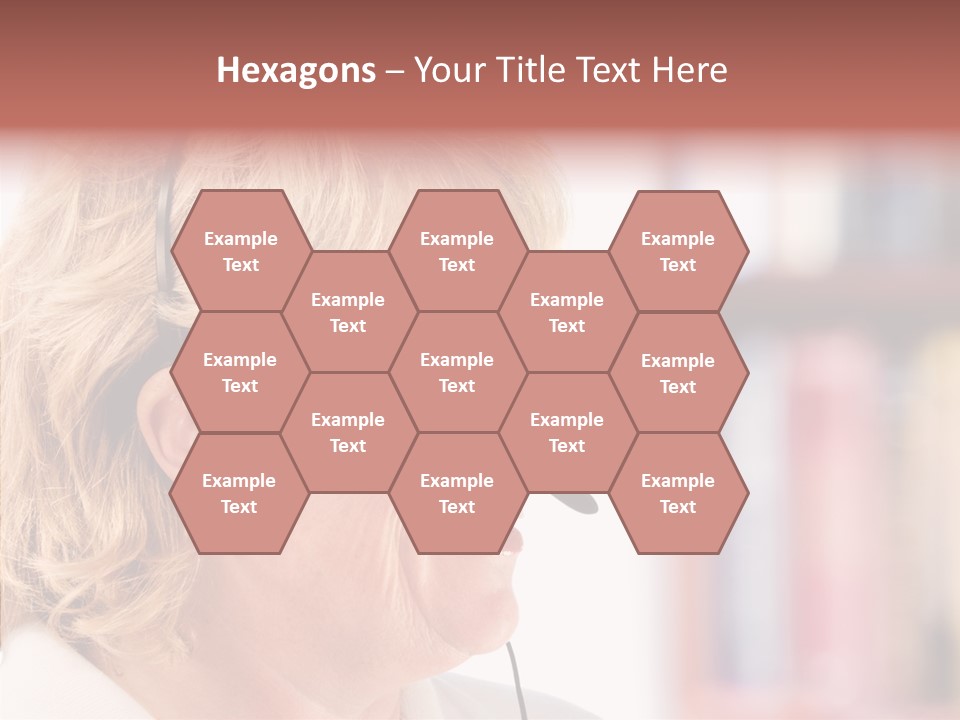 Female Microphone  PowerPoint Template