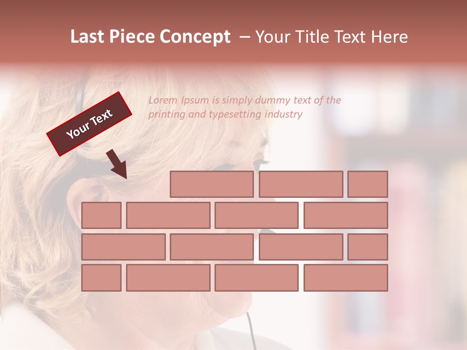 Female Microphone  PowerPoint Template