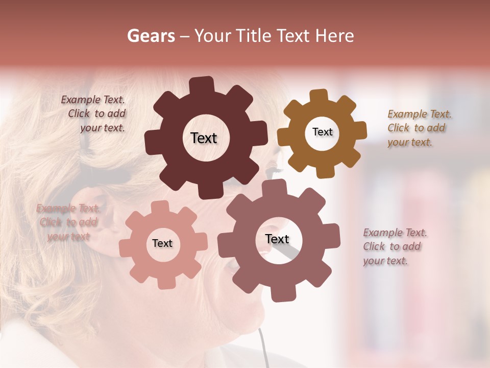 Female Microphone  PowerPoint Template