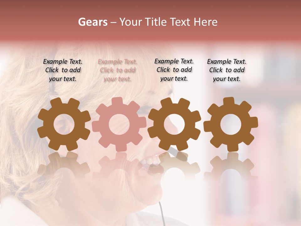 Female Microphone  PowerPoint Template