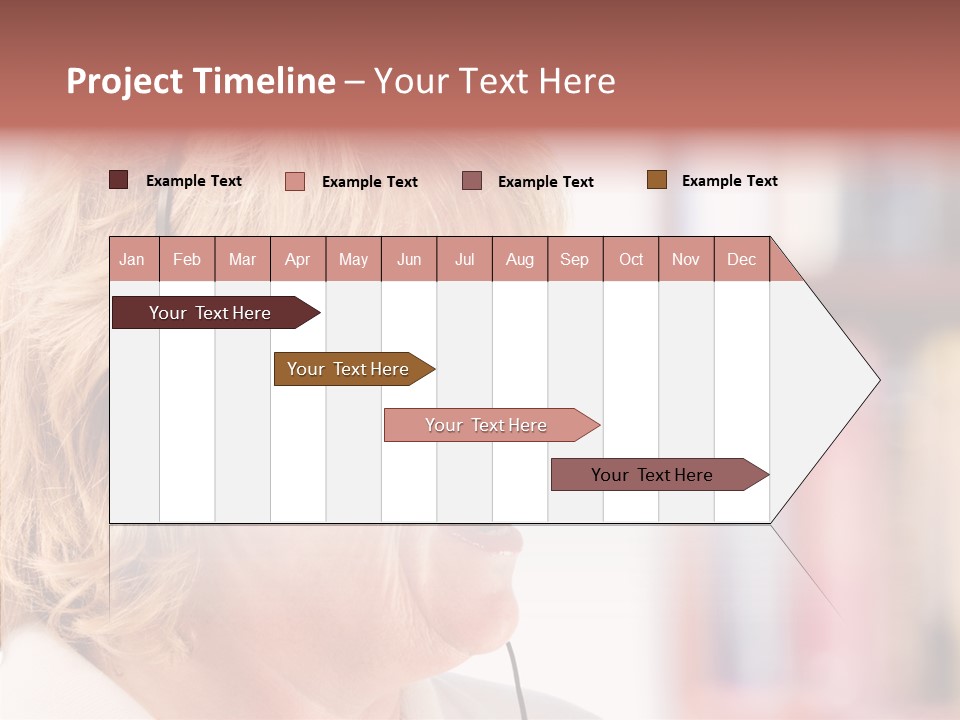 Female Microphone  PowerPoint Template