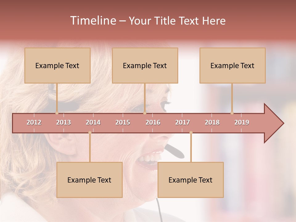 Female Microphone  PowerPoint Template