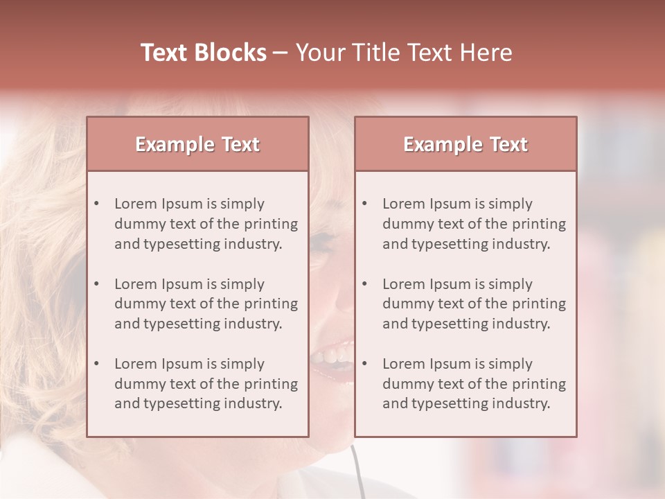 Female Microphone  PowerPoint Template