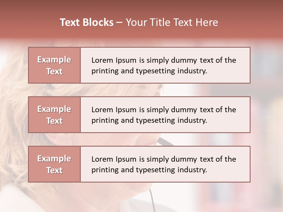 Female Microphone  PowerPoint Template