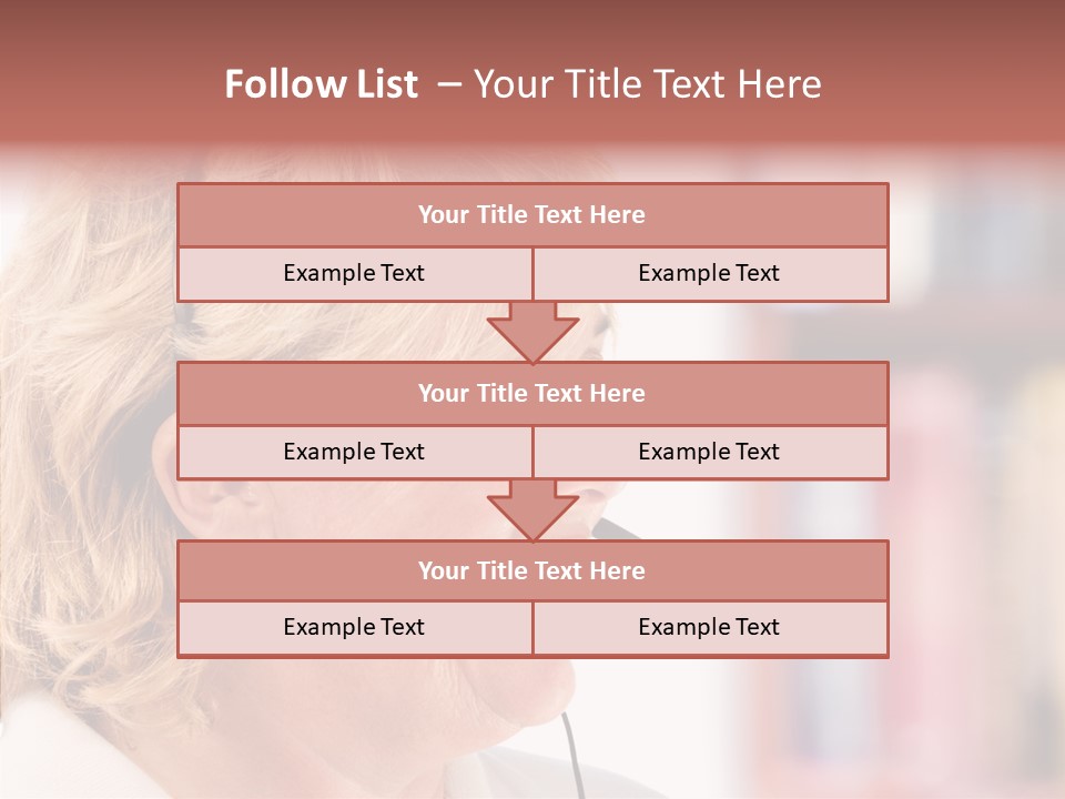 Female Microphone  PowerPoint Template