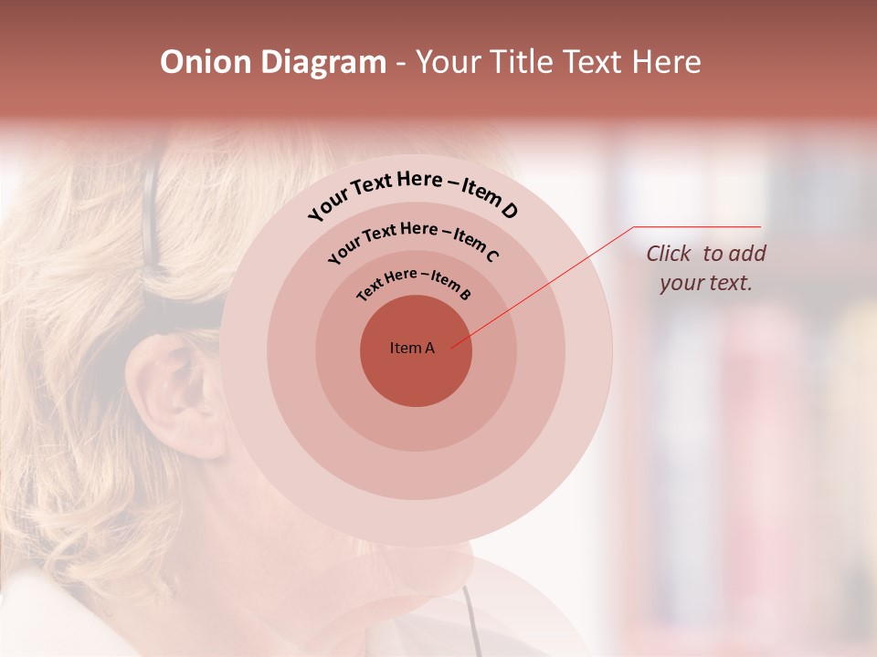 Female Microphone  PowerPoint Template