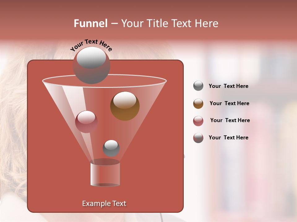 Female Microphone  PowerPoint Template