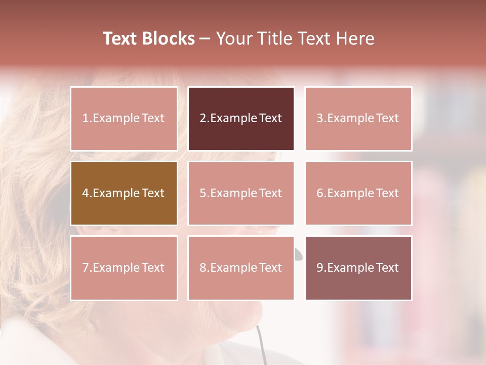 Female Microphone  PowerPoint Template