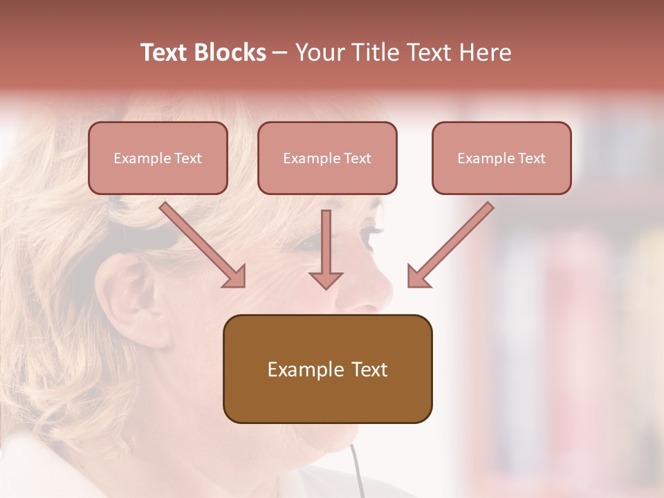 Female Microphone  PowerPoint Template