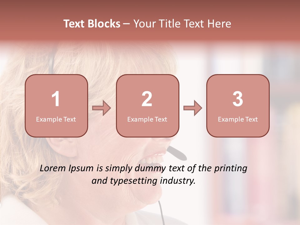 Female Microphone  PowerPoint Template