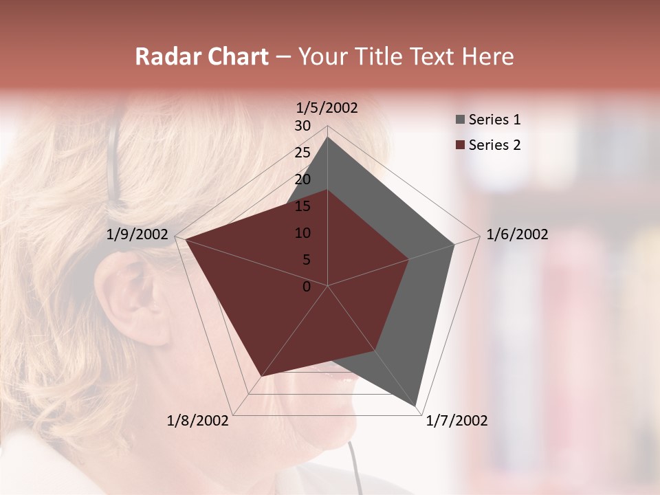 Female Microphone  PowerPoint Template