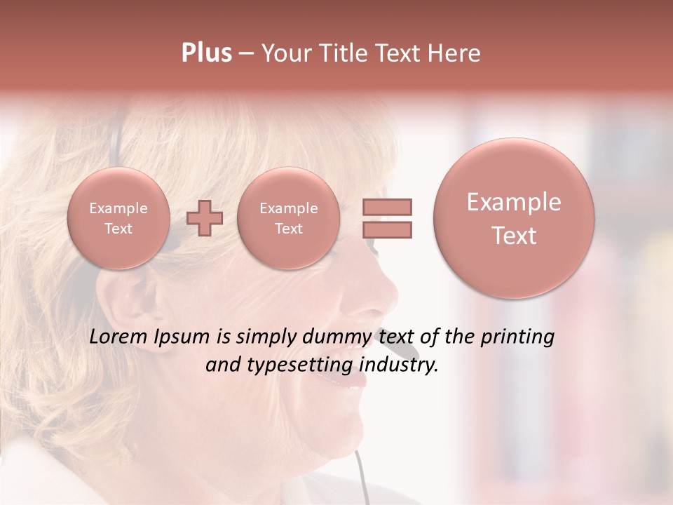 Female Microphone  PowerPoint Template