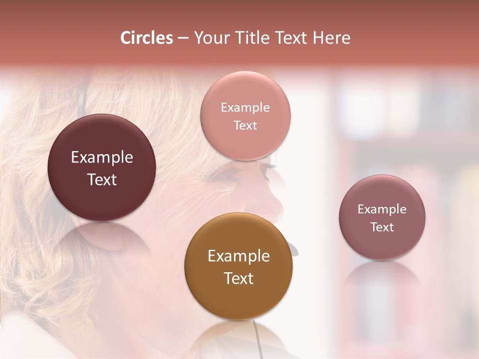 Female Microphone  PowerPoint Template