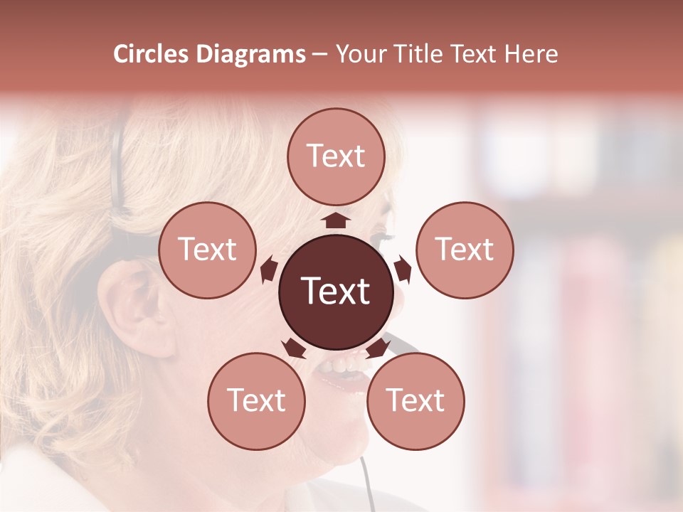 Female Microphone  PowerPoint Template