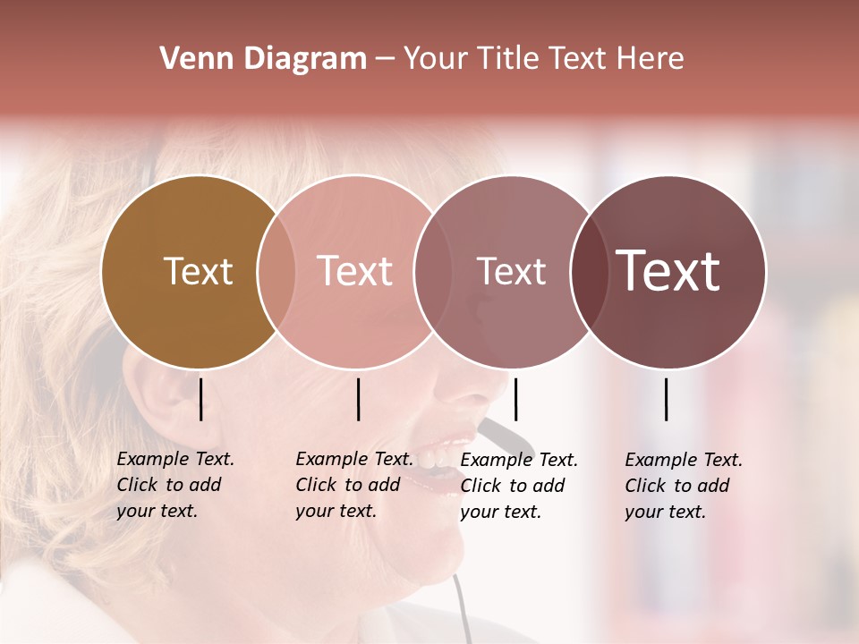 Female Microphone  PowerPoint Template