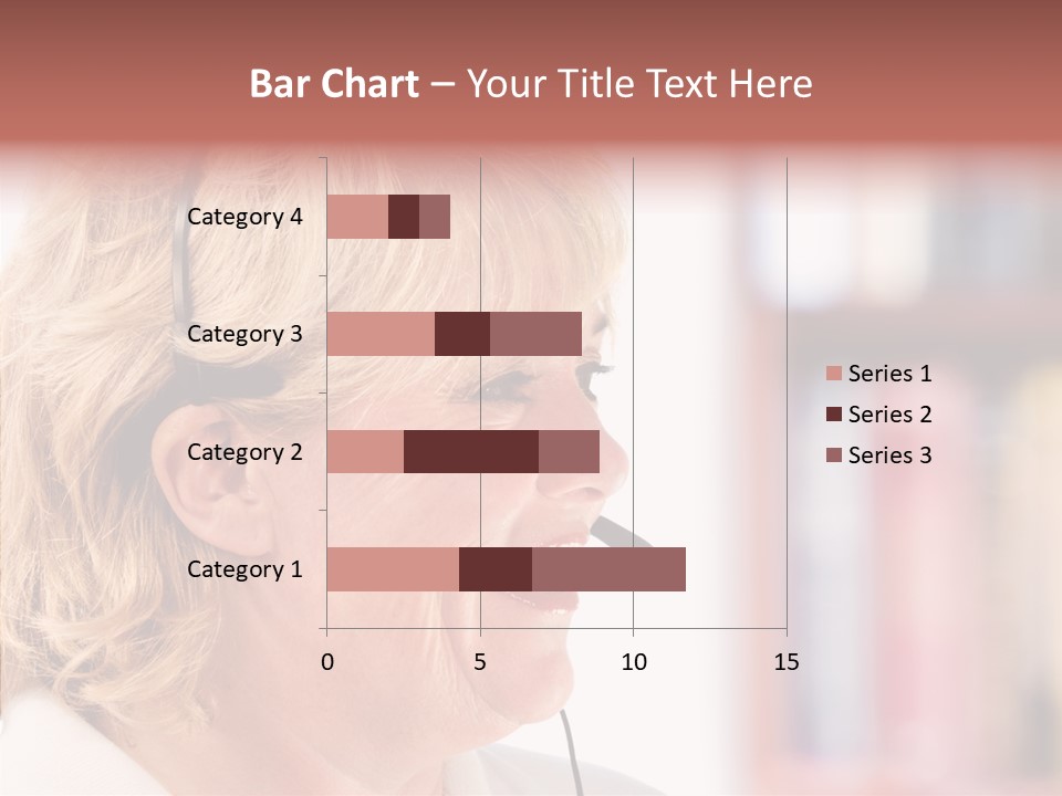 Female Microphone  PowerPoint Template