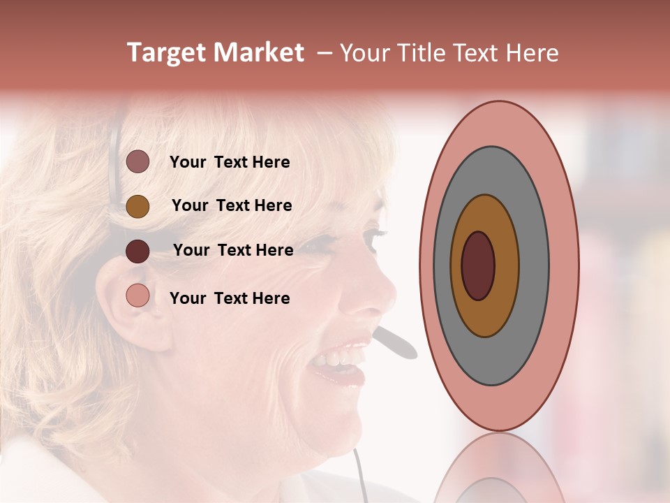 Female Microphone  PowerPoint Template